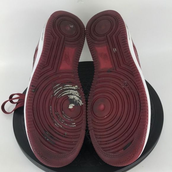 Nike Air Force 1 Crimson Red Patent Leather 315122-601 Men's Size 9.5 - Picture 10 of 12